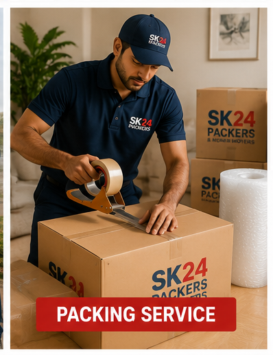 Stacked Cardboard Boxes Shifting Ready